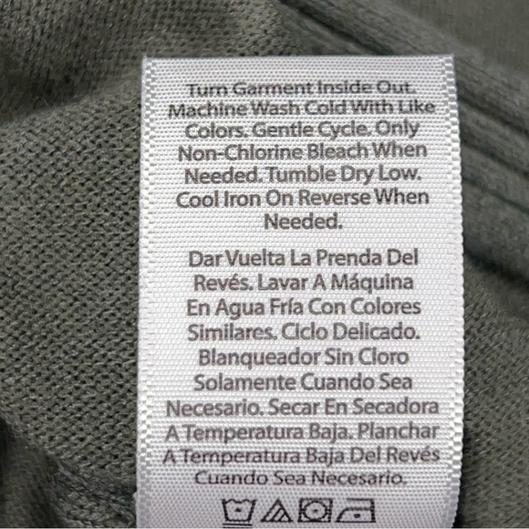 NWOT 0X Olive Green Lightweight Cardigan Sweater Long Sleeve Open Front Shrug - Picture 12 of 12